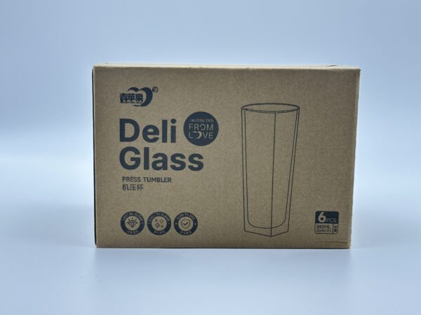 SL000005 DELI GLASS SQUARE PRESS TUMBLER Y5402 - Image 2