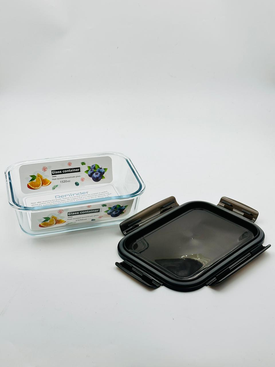 Large Rectangular Container Extra Large Rectangular Glass Food Storage Container with Locking Lid ...